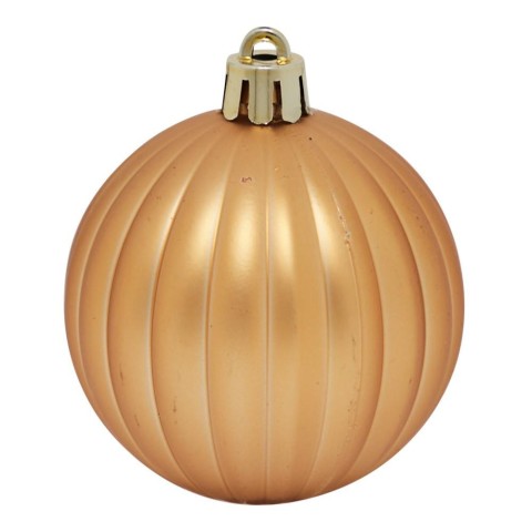 BOX 6 SFERE PLASTICA GOLD MM80